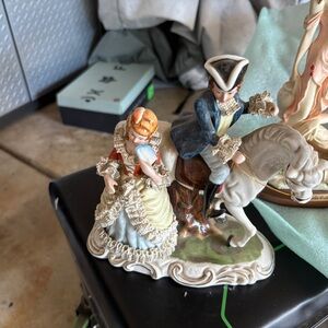Vintage Porcelain Figurine with Horse